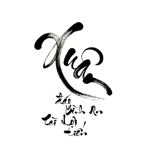 chu-xuan-thu-phap-vector