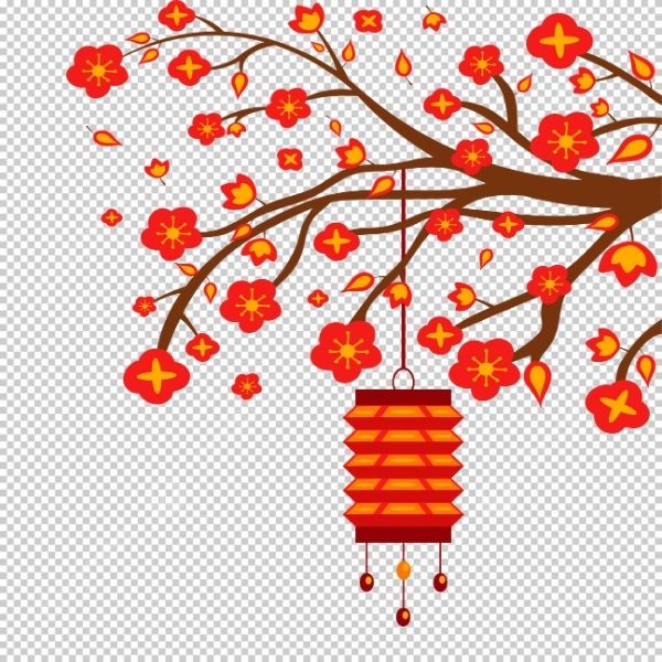 Vẻ đẹp truyền thống từ lồng đèn Tết vector cho mùa Tết Nguyên Đán