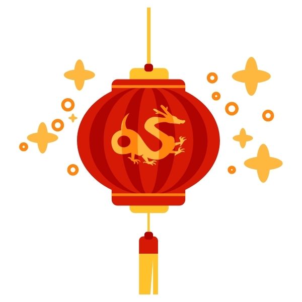 Thiết kế lồng đèn tết vector