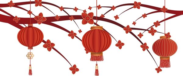 Bộ sưu tập lồng đèn treo Tết vector tách nền sẵn, dễ sử dụng