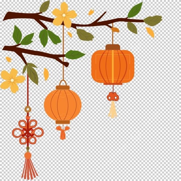 Lồng đèn trung thu vector đẹp file AI, EPS, SVG miễn phí