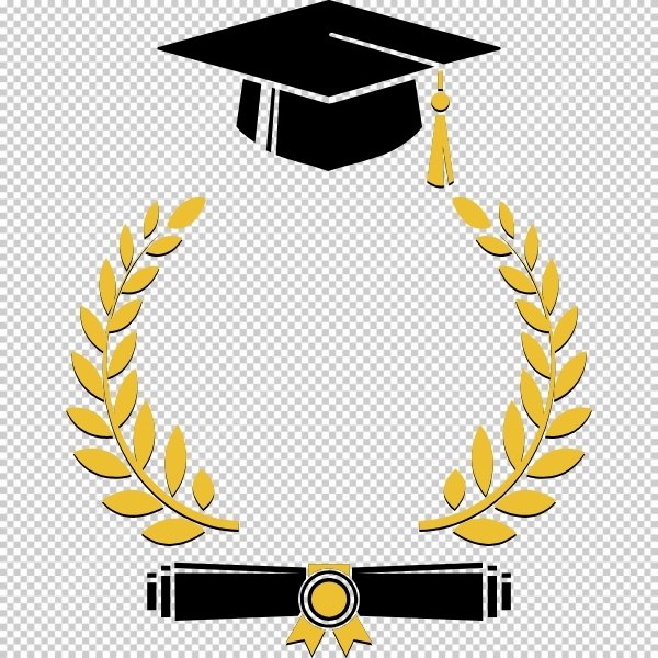 Mẫu mũ tốt nghiệp vector cho avarta