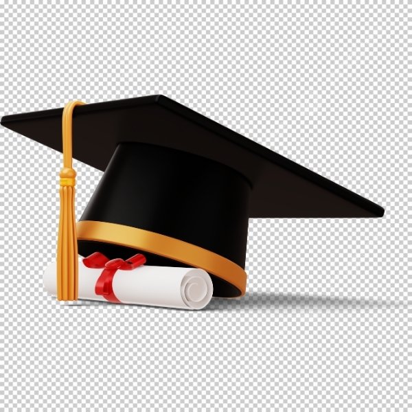 Mẫu mũ tốt nghiệp vector dễ thương