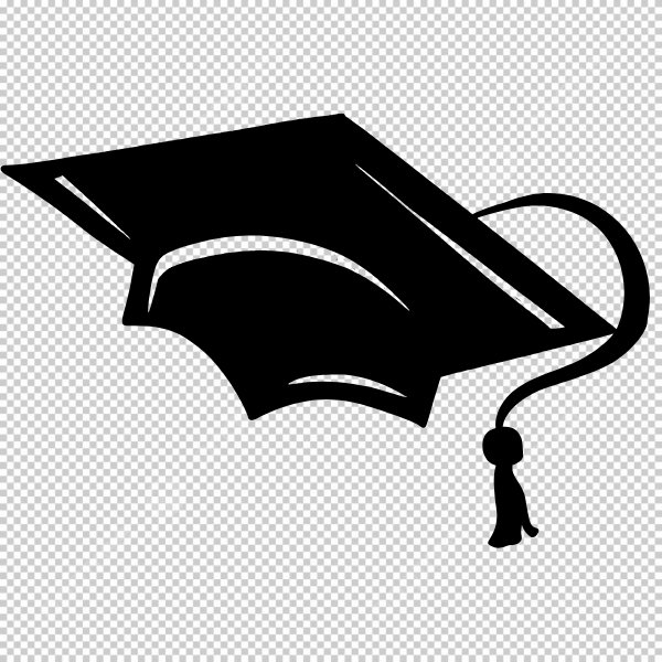 Icon mũ tốt nghiệp vector