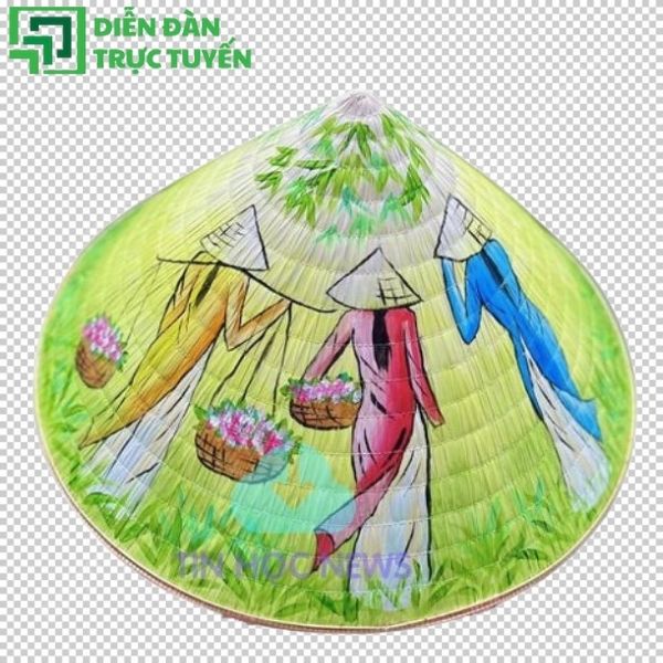 Mẫu nón lá truyền thống dưới dạng vector sắc nét