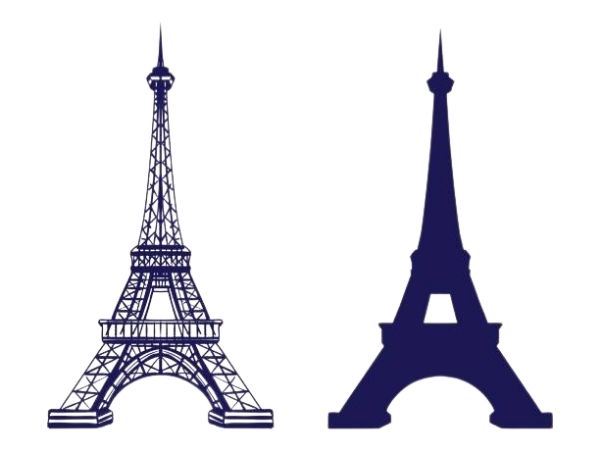 Vector tháp eiffel cho logo