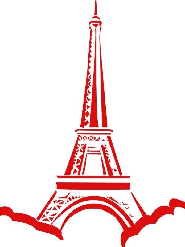 Tải hình ảnh tháp eiffel vector chất lượng cao