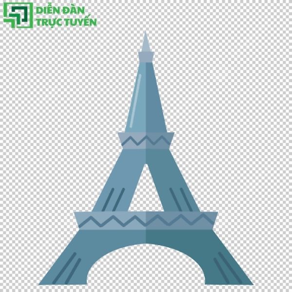 Tháp Eiffel Paris file vector dành cho thiết kế poster