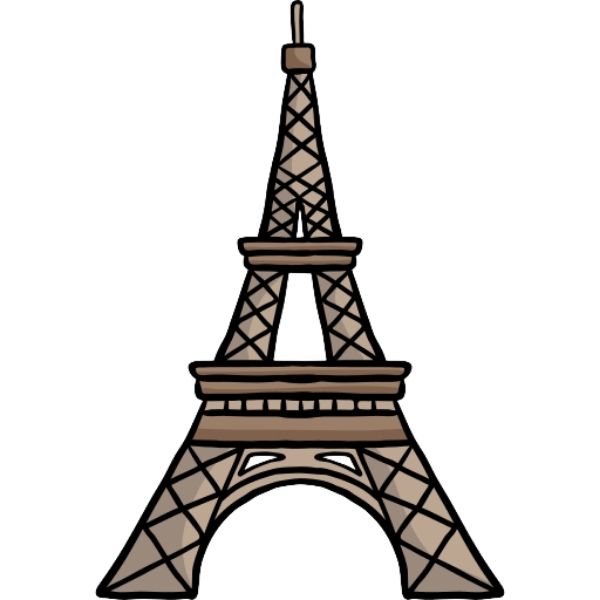 Vector tháp eiffel miễn phí