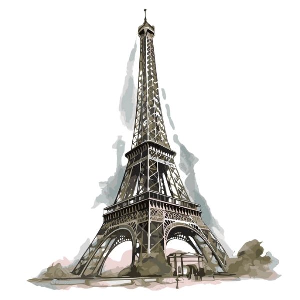Ý tưởng thiết kế với tháp eiffel vector