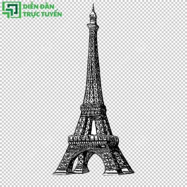 File tháp Eiffel AI, EPS phù hợp thiết kế quảng cáo