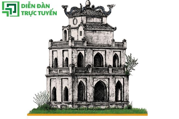 tháp rùa vector miễn phí