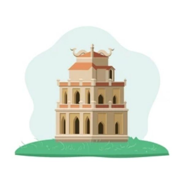 tháp rùa vector download