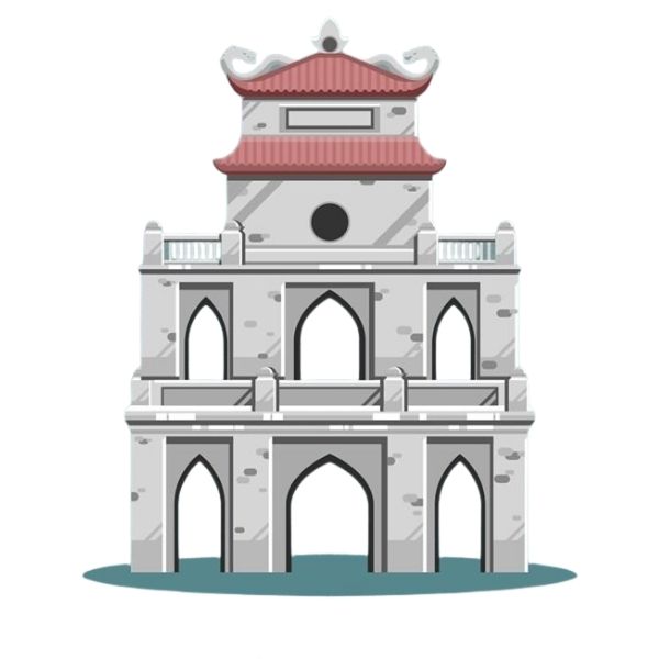 ý nghĩa tháp rùa trong thiết kế vector