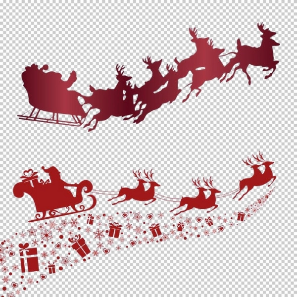 Vector tuần lộc không nền