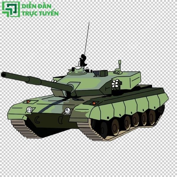 Hình minh họa xe tăng chiến đấu vector