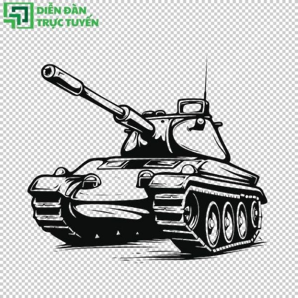 Xe tăng quân sự vector ấn tượng