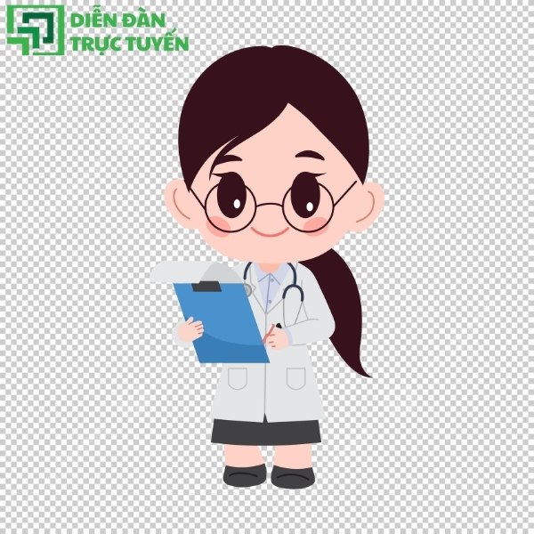 Hình ảnh vector bác sĩ thân thiện