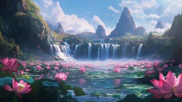 Background hoa sen – nét đẹp của sự tĩnh tâm