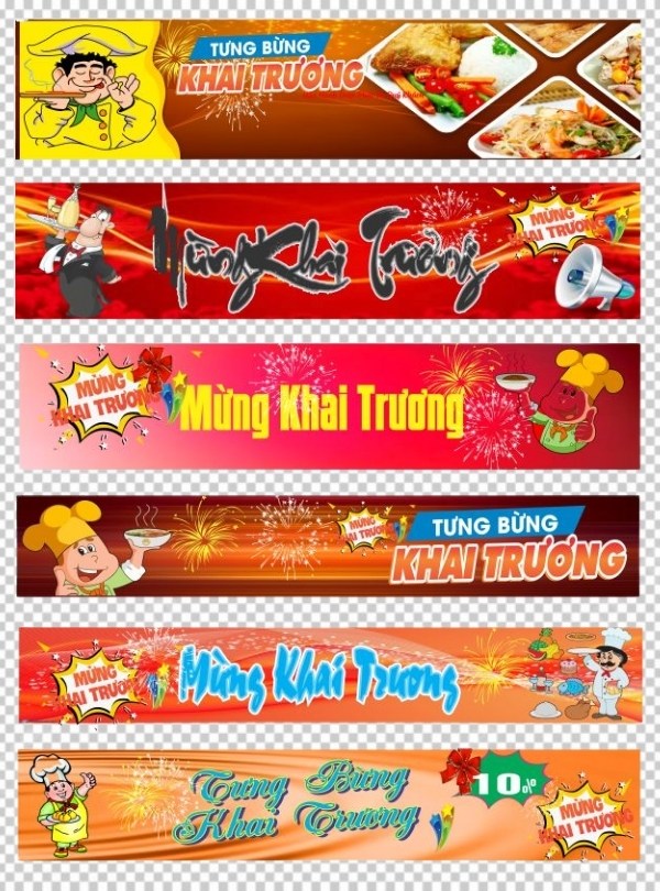 Băng rôn khai trương vector nổi bật cho sự kiện