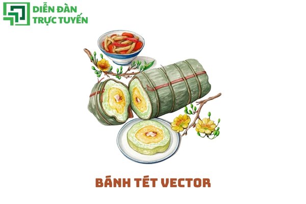 Bánh tét vector 