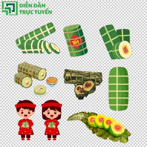Bánh tét vector File PNG, AI, SVG, EPS