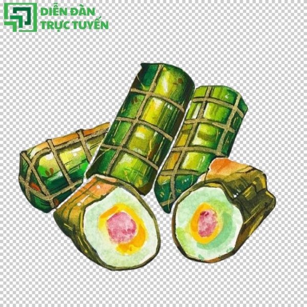 Tải mẫu vector bánh tét miễn phí