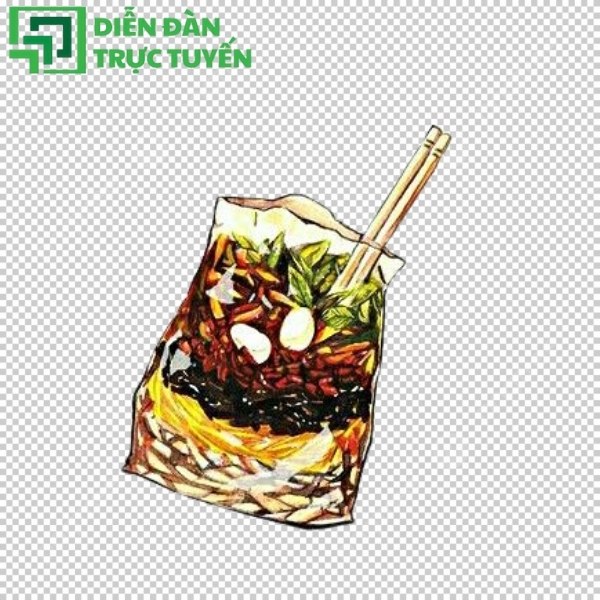 Tải mẫu bánh tráng trộn vector miễn phí