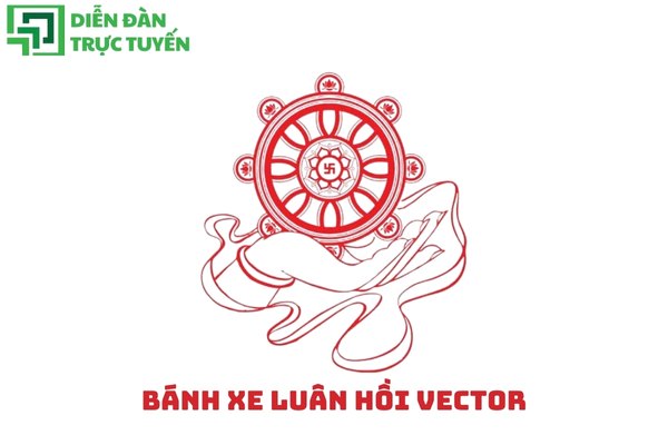 Bánh xe luân hồi vector