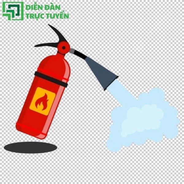 Mẫu bình cứu hỏa vector tách nền đẹp