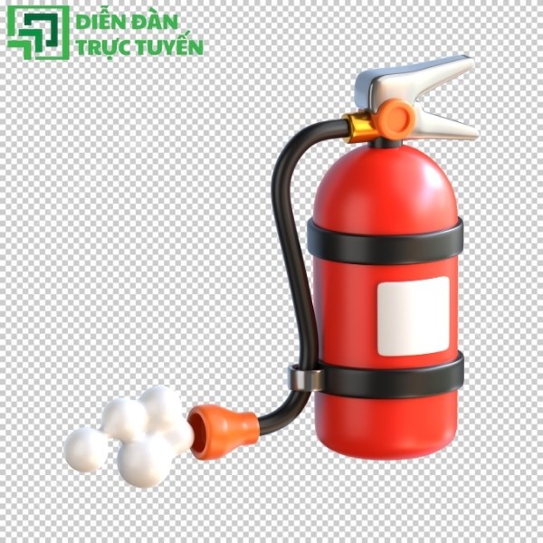 Bình cứu hỏa vector sắc nét, dễ dùng