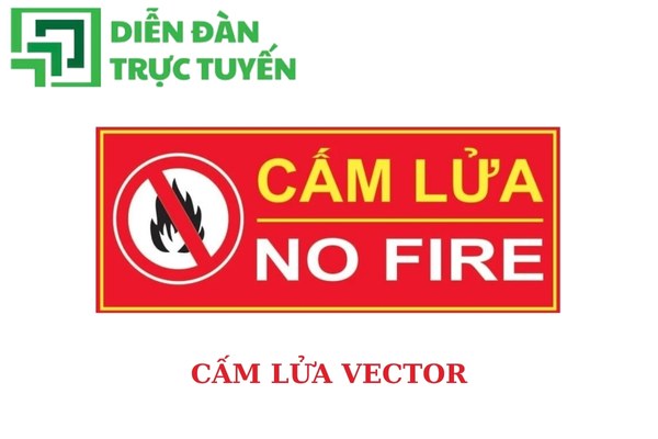 Cấm lửa Vector