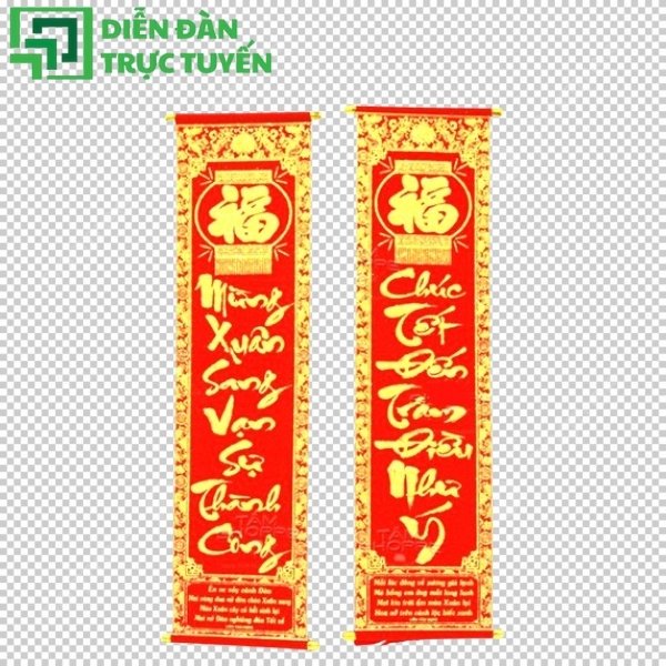 Bộ sưu tập câu đối Tết vector free – mang Tết đến từng thiết kế