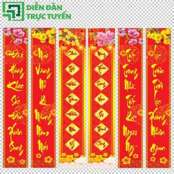 Vector câu đối Tết – lựa chọn hoàn hảo cho designer mùa xuân