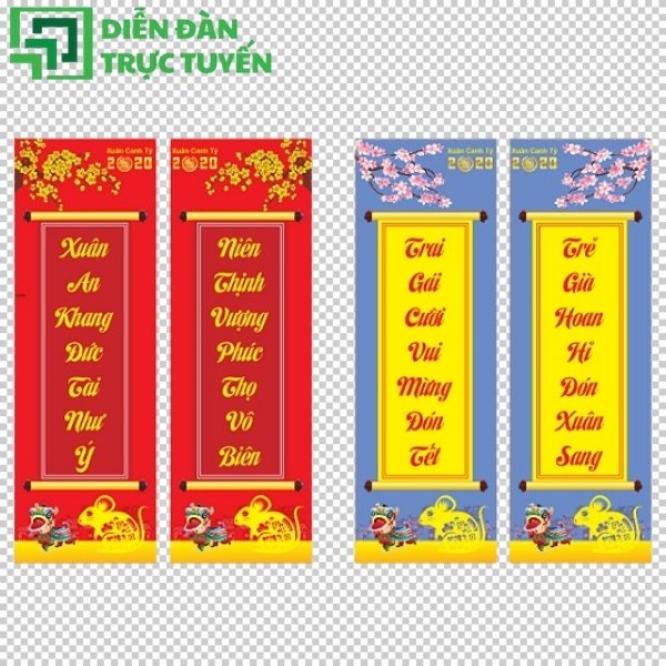 Câu đối Tết vector free cho mọi thiết kế – nhanh, tiện, chất lượng