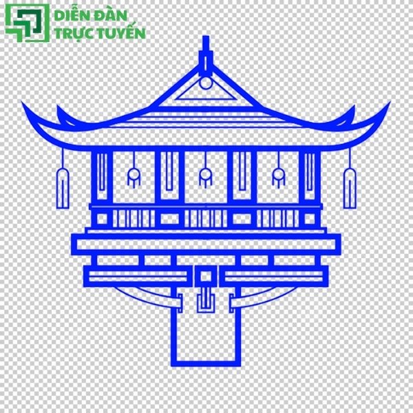File vector chùa một cột cho mọi dự án thiết kế