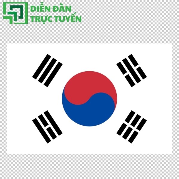 Cờ hàn quốc vector file PNG, JPG, SVG tách nền