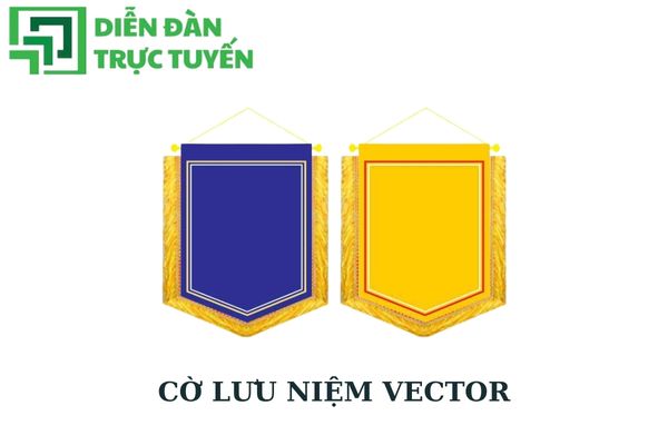 Cờ lưu niệm vector