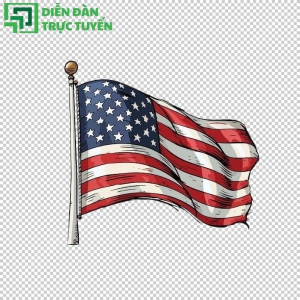Tải cờ mỹ vector nhanh chóng không watermark