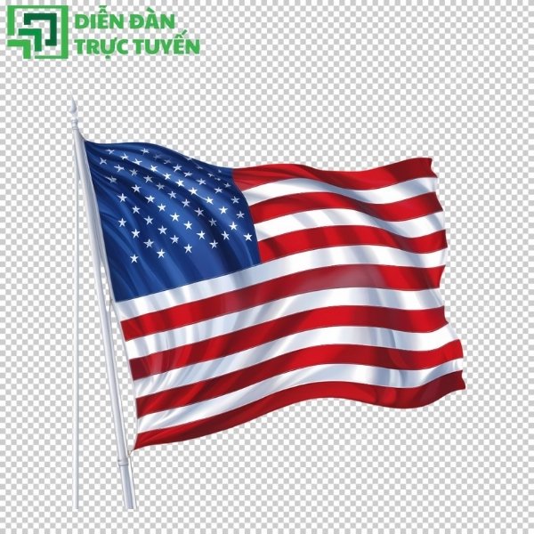 Cờ hoa kỳ vector đẹp, chuyên nghiệp