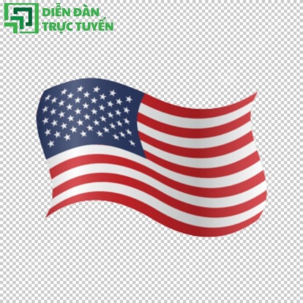 Cờ hoa kì vector tách nền