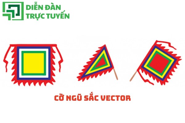 Cờ ngũ sắc vector