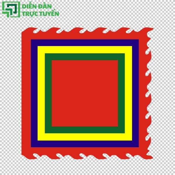 Vector cờ ngũ sắc lễ hội truyền thống