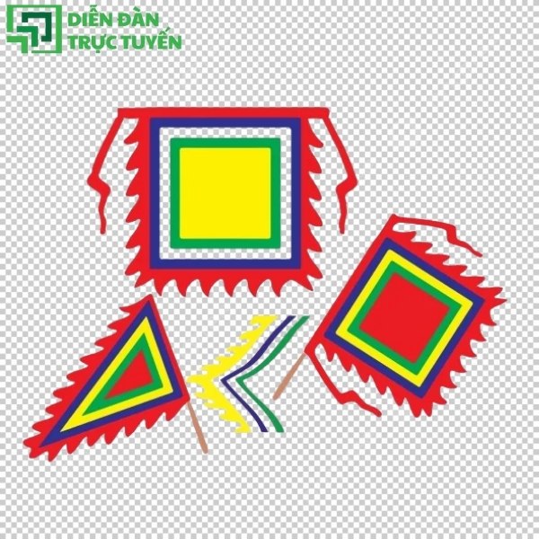 Cờ ngũ sắc vector file PNG, JPG, EPS, AI