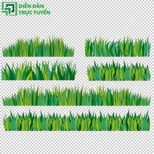 Mẫu nền cỏ vector minimalist