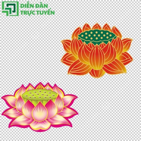 Vector đài sen Phật mang năng lượng an lành