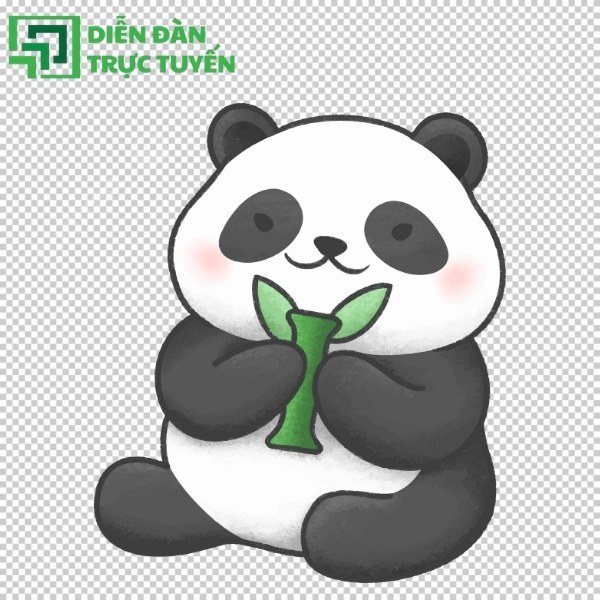 Gấu trúc tươi mới, cực dễ chỉnh sửa