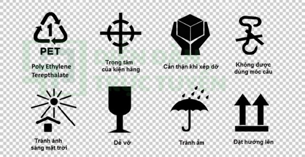 Ký hiệu trên thùng carton vector File PNG, SVG, EPS, AI