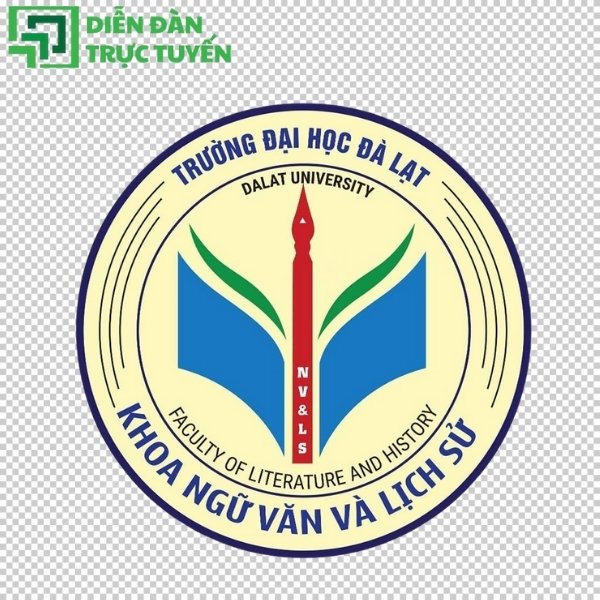 Logo Khoa Ngữ Văn và Lịch Sử Đại học Đà Lạt