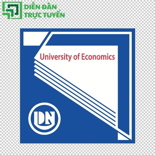 Mẫu logo đại học kinh tế đà nẵng vector